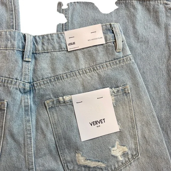 Vervet Jeans 90s Vintage flare distressed - Picture 7 of 11